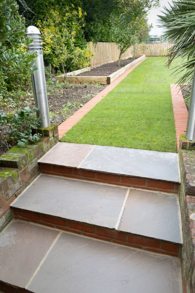 Backyard Steps Installation in Auburn