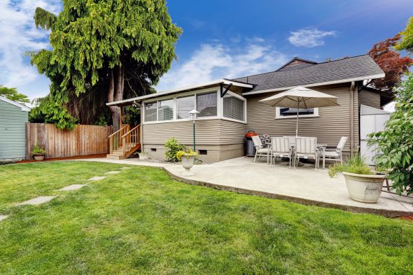 Backyard Concrete Landscaping